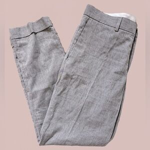 Men's Light Gray Flecked Dress Pants